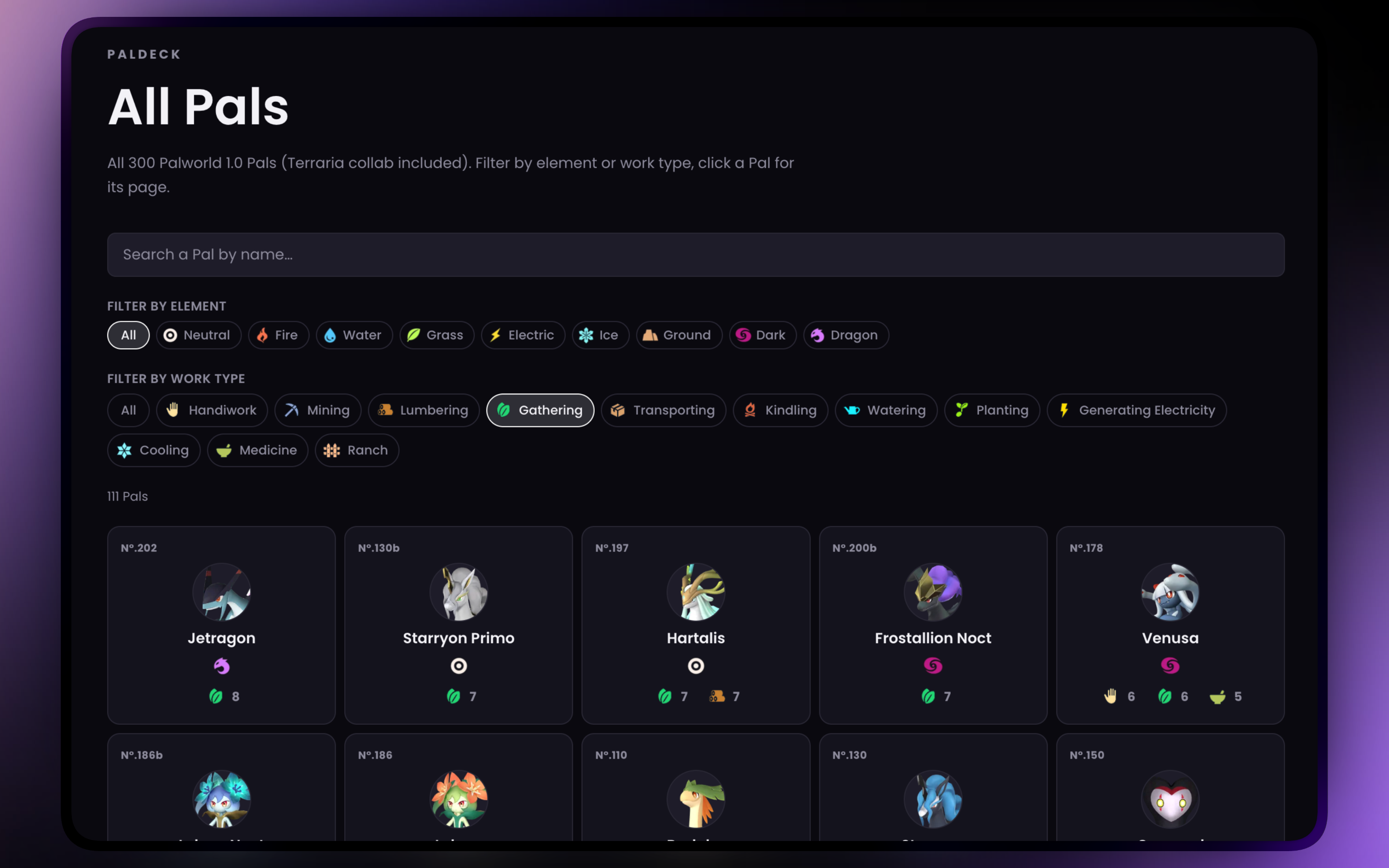 Pal database